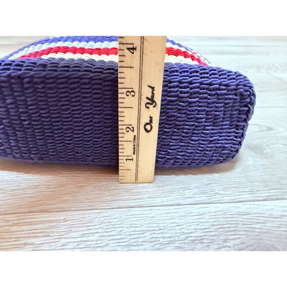 Stone Mountain Woven Crossbody Bag Americana Patriotic USA Coastal Summer Purse - Picture 14 of 16